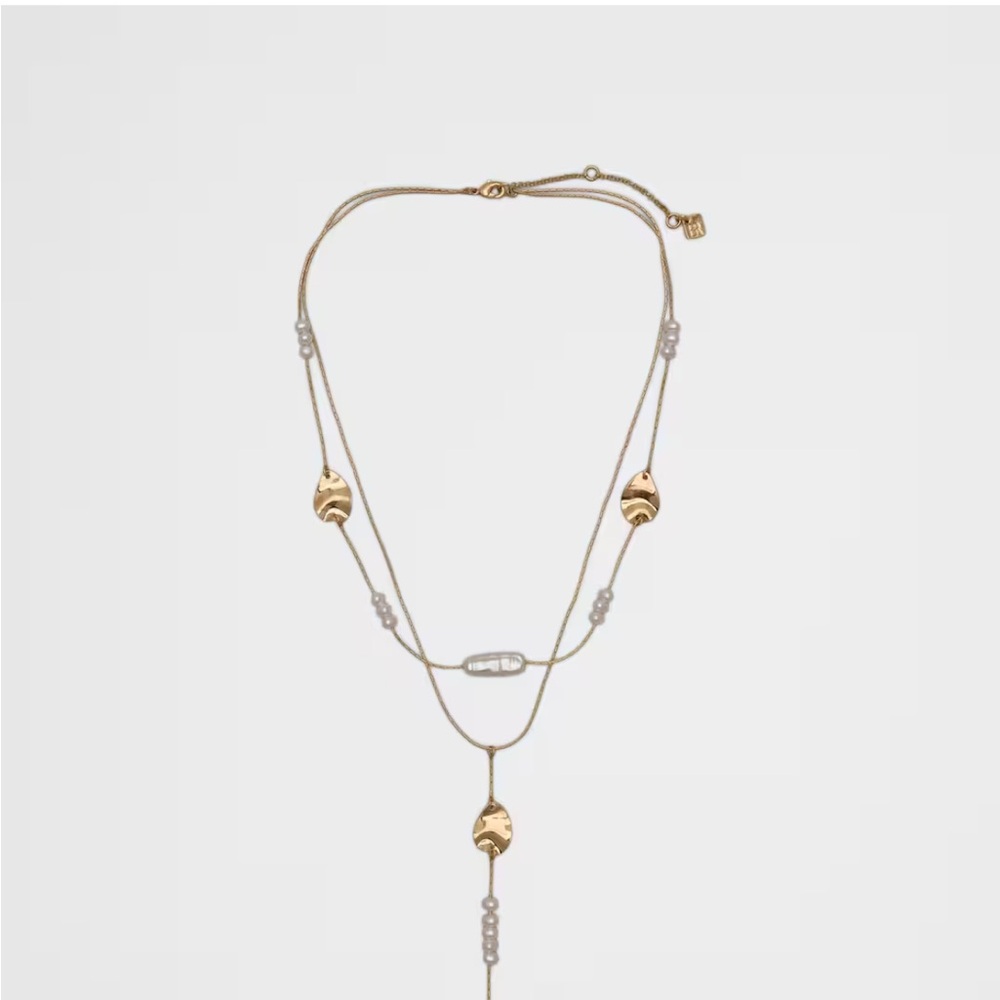 NWT Banana Republic Factory Gold Minimalist Necklace